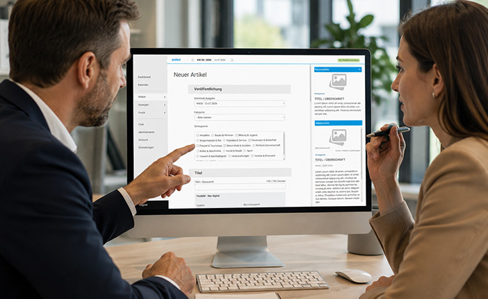 Artikel im digitalen Amtsblatt-System moderieren und freigeben